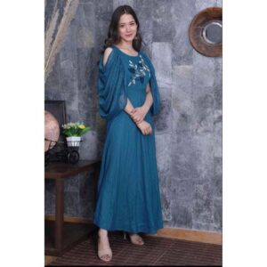 Cerulean Blue Party Gown