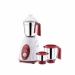Bajaj-Classic-Mixer-Grinder,-750W,-3-Jars-(White-and-Maroon)